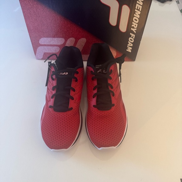 Fila Running Shoes Mens 9.5 Red - Picture 2 of 5